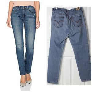 Levi's 505 mid rise skinny jeans